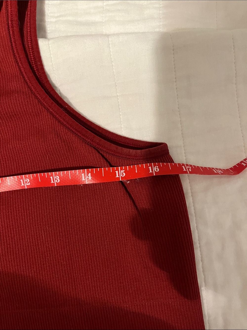 Athleta Aurora crop rib tank Sports Bra Set in Deep Green and Burgundy - Picture 5 of 6